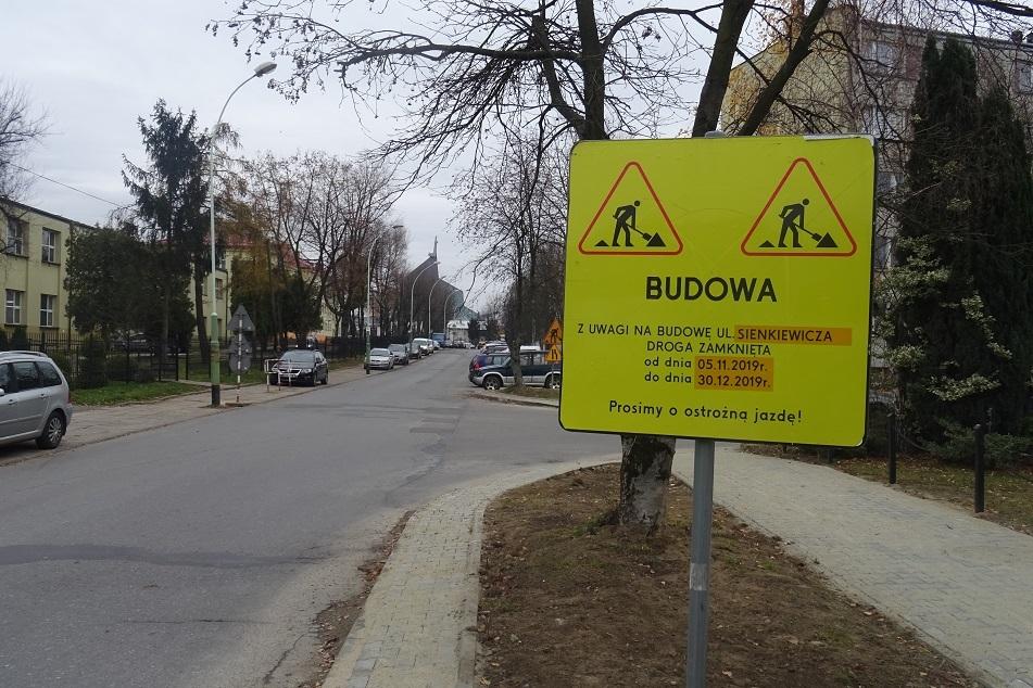 Sienkiewicza zamknięta do 30 grudnia?