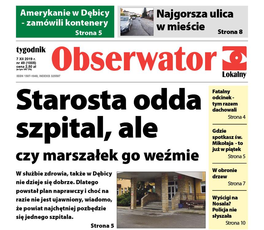 W najnowszym Obserwatorze Lokalnym