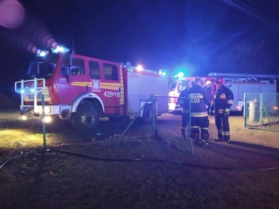 Ogień pojawił się w nocy
