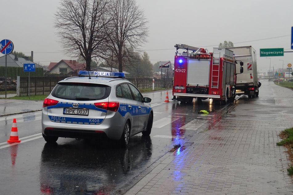 Pieszy potrącony na przejściu. Są utrudnienia - zdjęcia