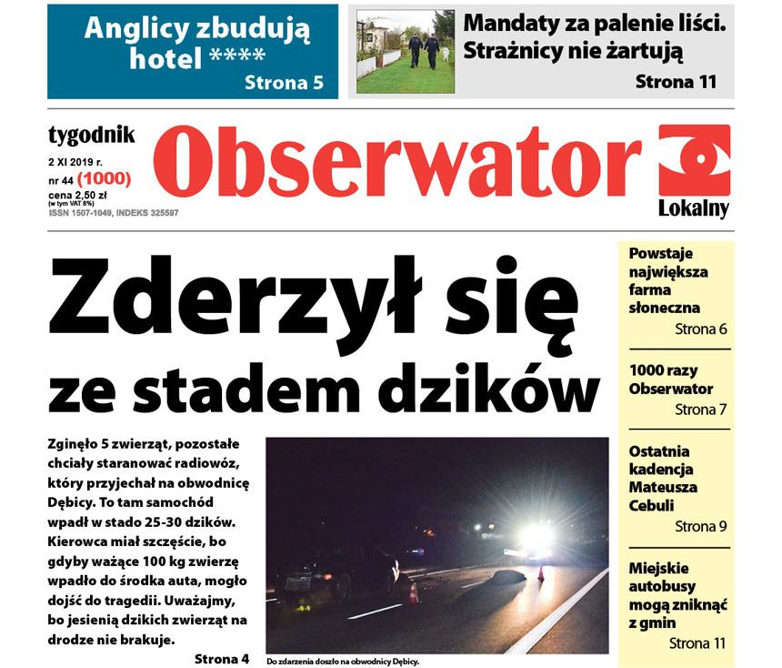 W najnowszym Obserwatorze Lokalnym