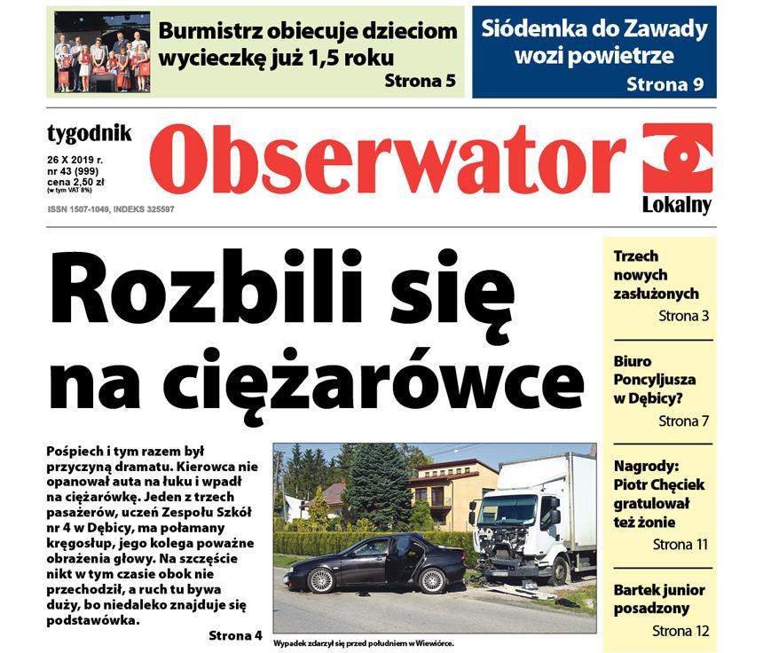 W najnowszym Obserwatorze Lokalnym