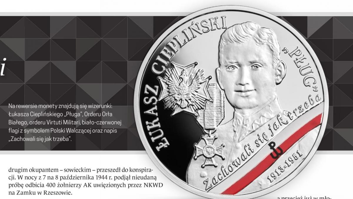 Patron dębickiej ulicy na 10-złotowej monecie