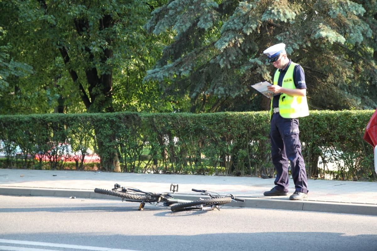 Potrącił rowerzystę