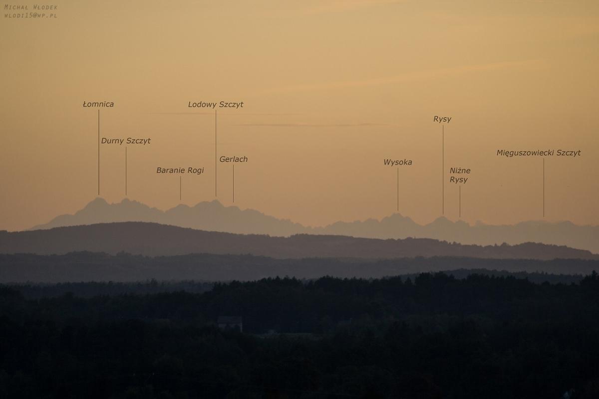 Z Borowej też widać Tatry