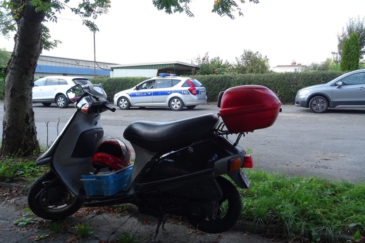 Potrącony motorowerzysta 