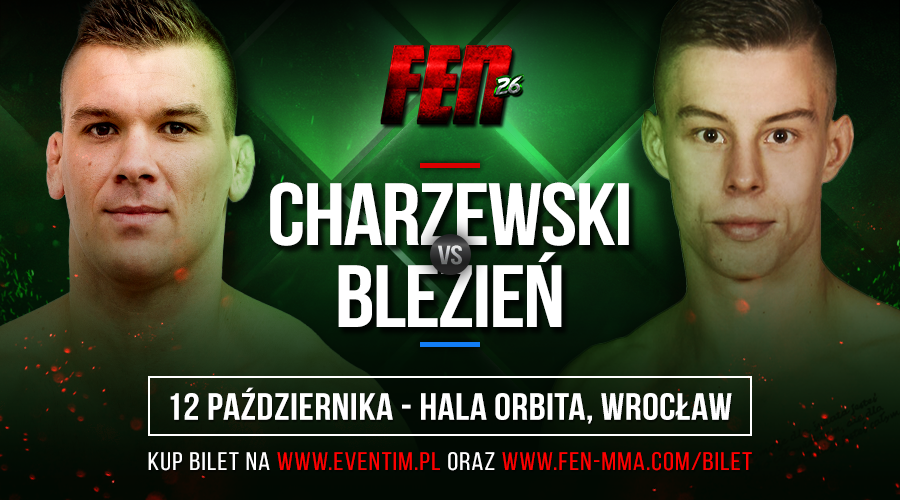 Krystian Blezień na gali FEN 26