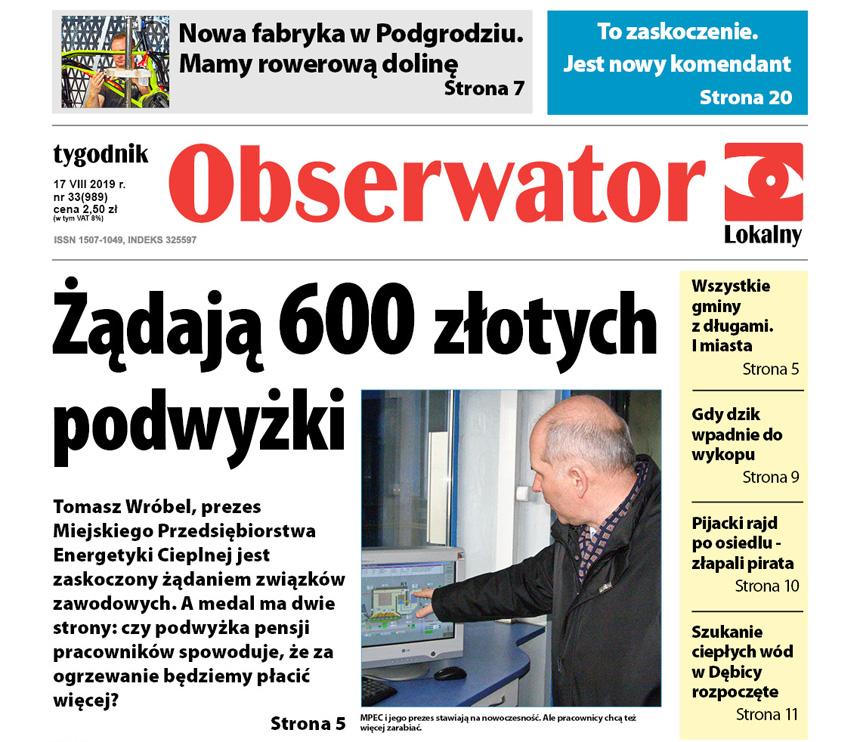 W najnowszym Obserwatorze Lokalnym