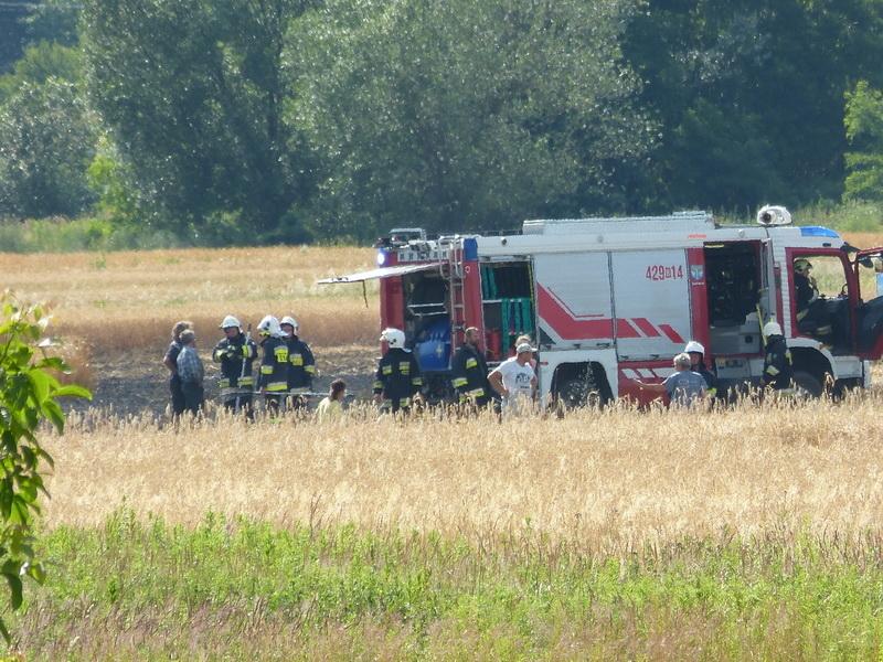Płoną zboża i trawy. Strażacy w akcji - zdjęcia