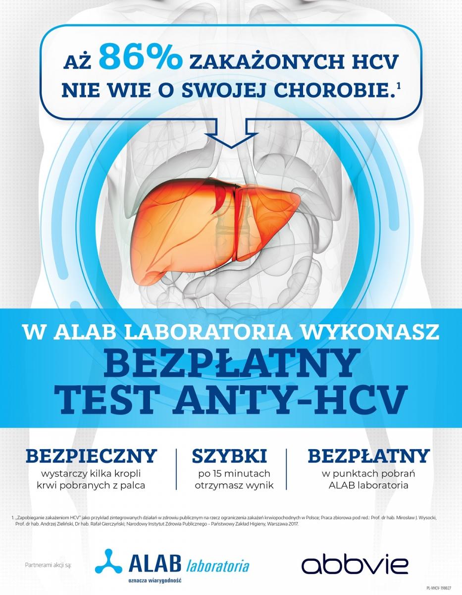 Bezpłatny test anty-HCV wykonasz w Dębicy