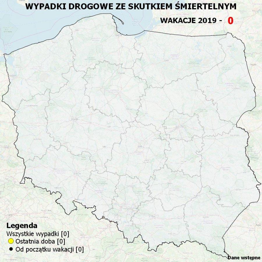 Śmiertelne wypadki zaznaczą na mapie