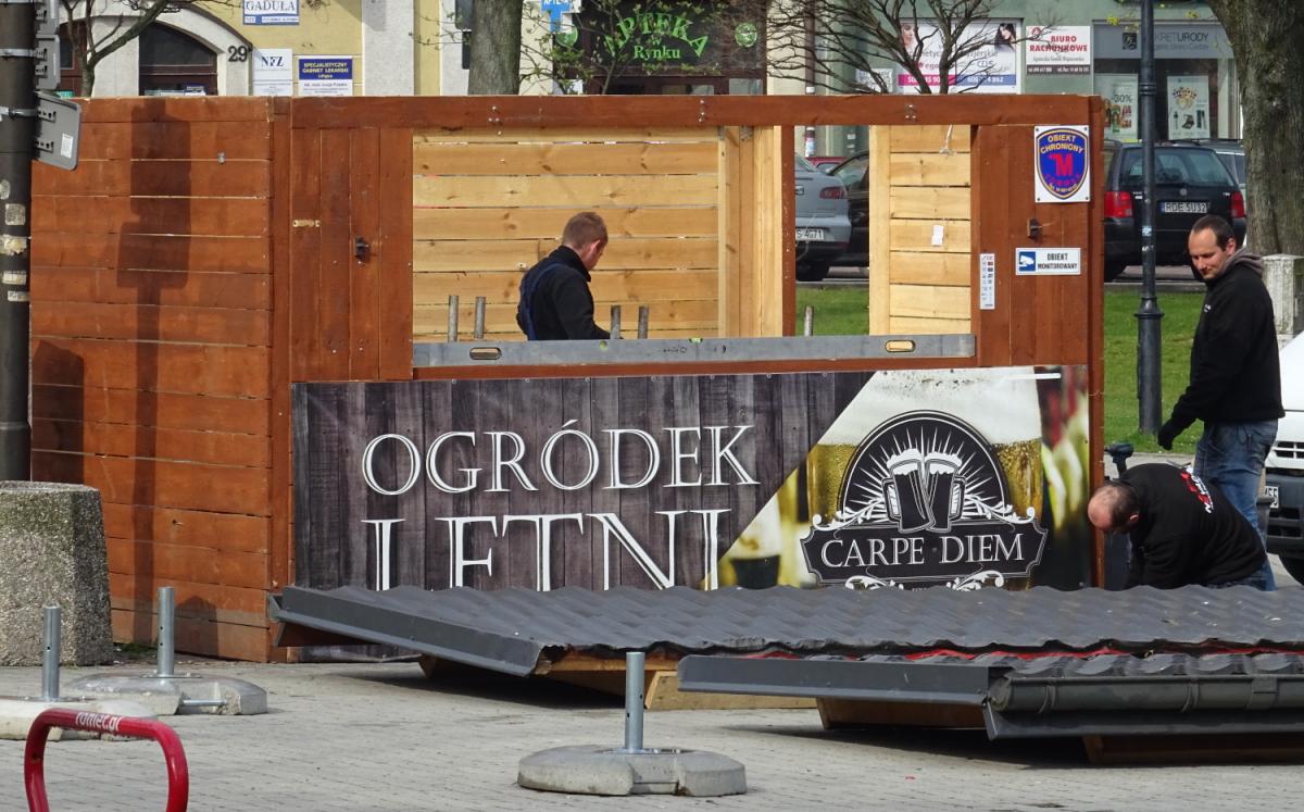 Carpe Diem już stawia ogródek na Rynku