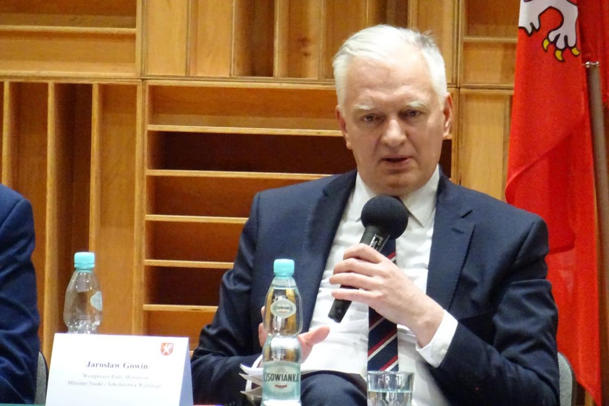 Jarosław Gowin jest pod wrażeniem, jak wygląda miasto