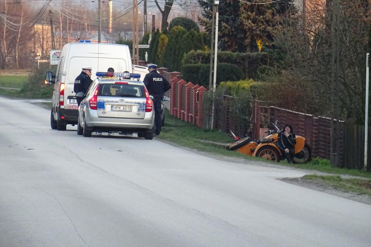 Utrudnienia w Brzeźnicy. Zderzył się motocykl z samochodem