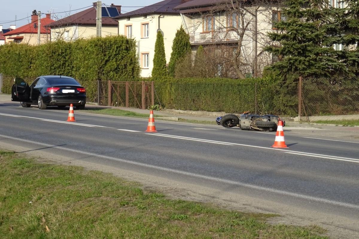 Wypadek w Pustyni. Zablokowany pas w kierunku Mielca!