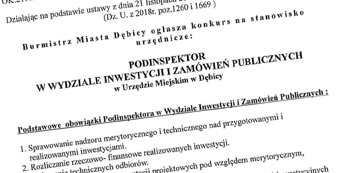 Chętnego nie było, stanowisko czeka