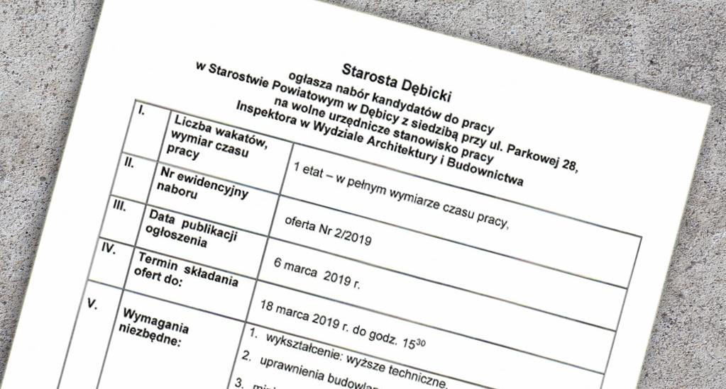 Czeka fotel w Wydziale Architektury i Budownictwa