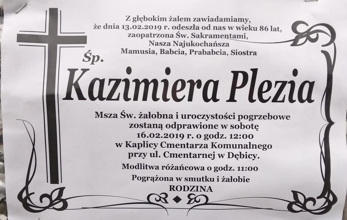 Zmarła Kazimiera Plezia, była posłanka