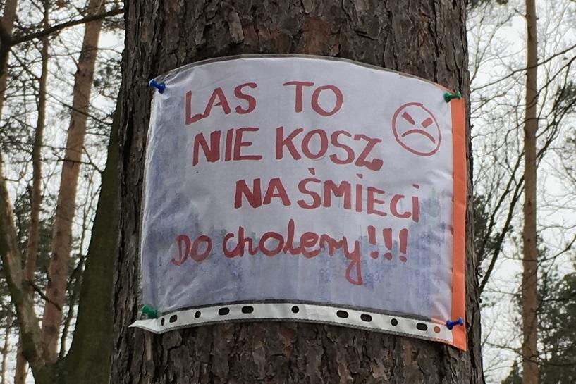 Las to nie śmietnik, a drzewa nie słupy ogłoszeniowe