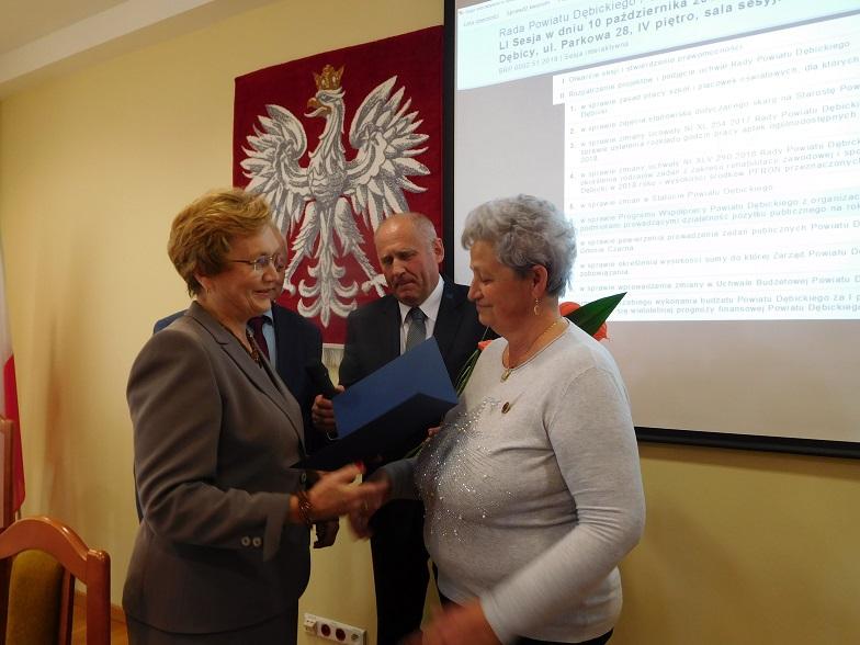 Stanisława Dybowska i Stanisława Krasnoid odznaczone