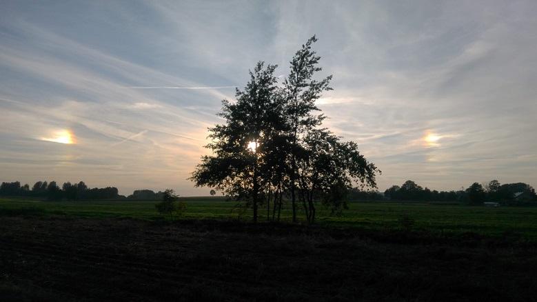 Słońca poboczne widziane w Wiewiórce