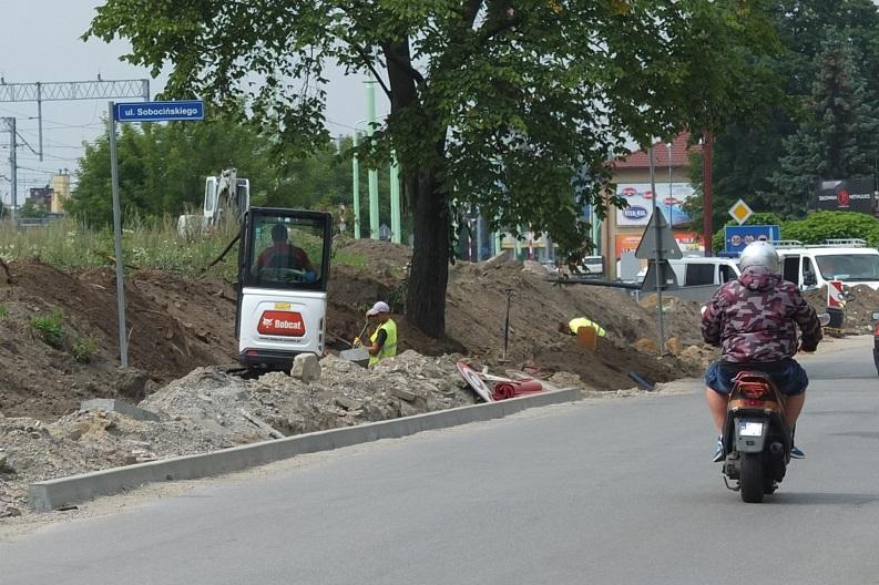Budowa ronda, wjazd na Słoneczną zamknięty do września