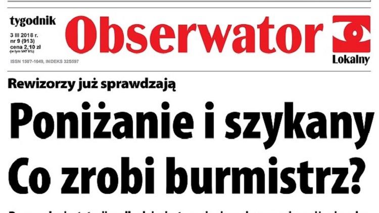 W najnowszym Obserwatorze Lokalnym