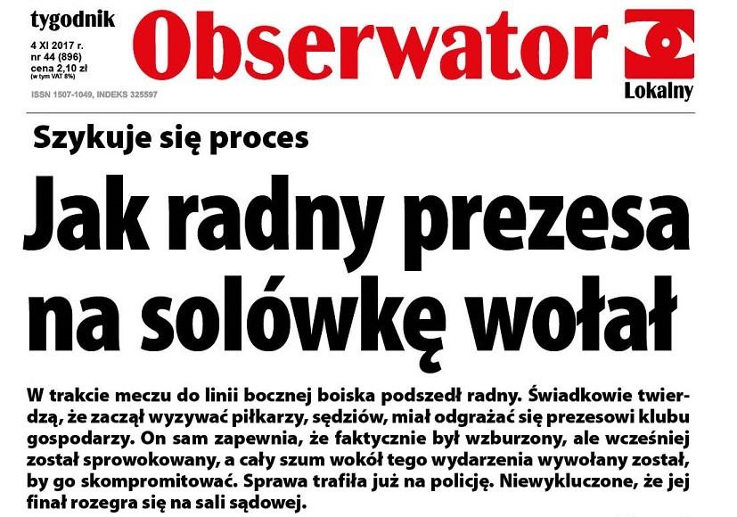 W najnowszym Obserwatorze Lokalnym