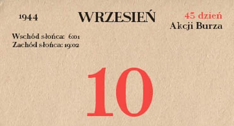 73. rocznica Akcji Burza - 10 września 1944