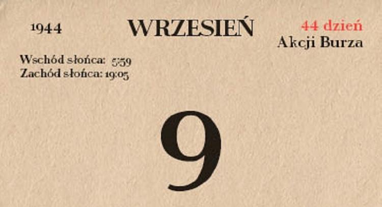 73. rocznica Akcji Burza - 9 września 1944