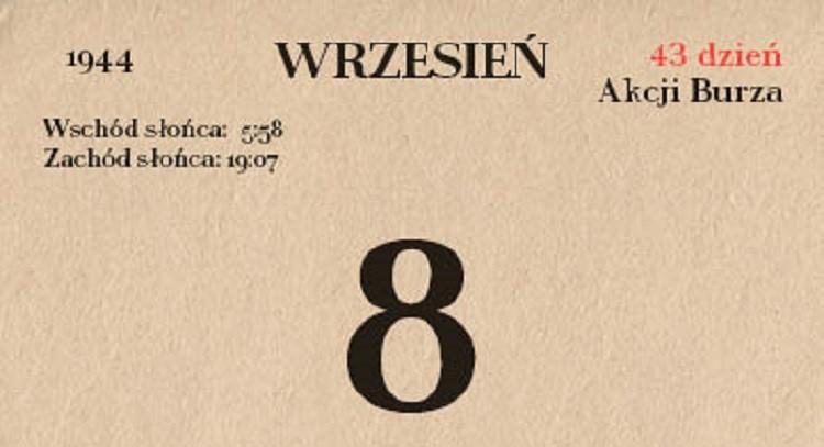 73. rocznica Akcji Burza - 8 września 1944