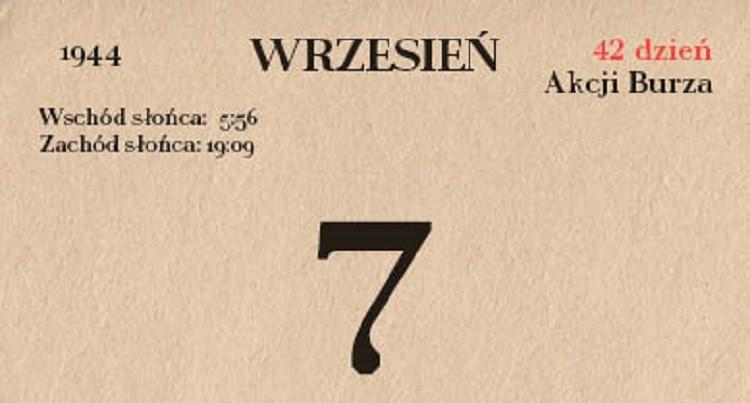 73. rocznica Akcji Burza - 7 września 1944