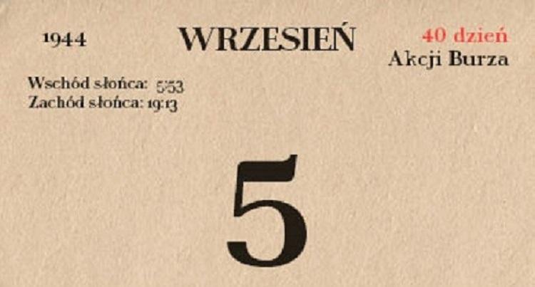 73. rocznica Akcji Burza - 5 września 1944