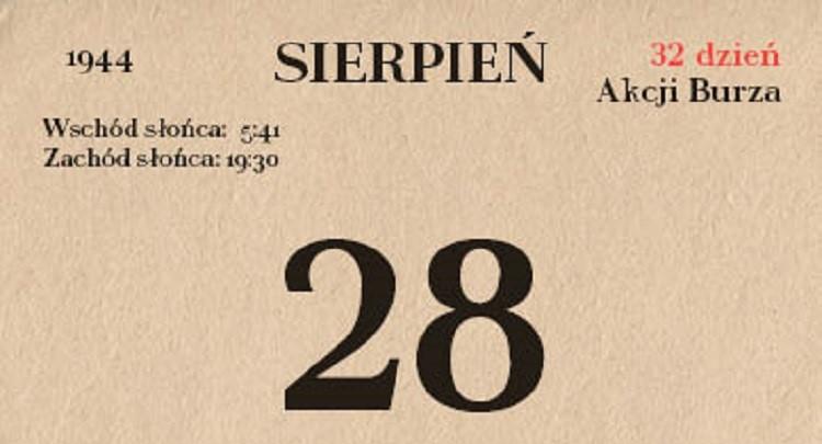 73. rocznica Akcji Burza - 28 sierpnia 1944