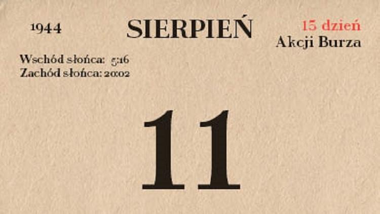 73. rocznica Akcji Burza - 11 sierpnia 1944