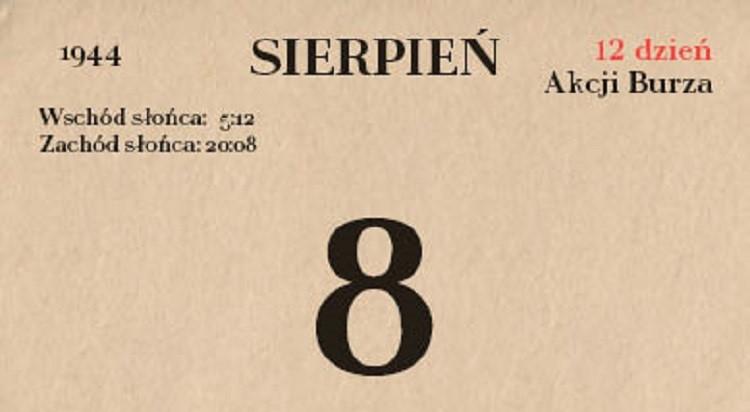 73. rocznica Akcji Burza - 8 sierpnia 1944