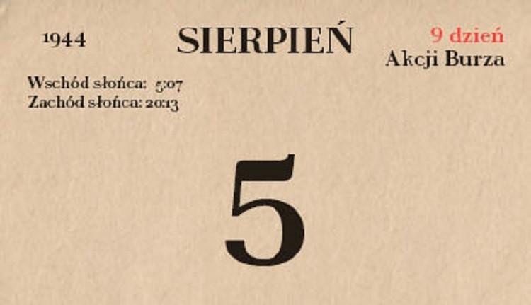 73. rocznica Akcji Burza - 5 sierpnia 1944