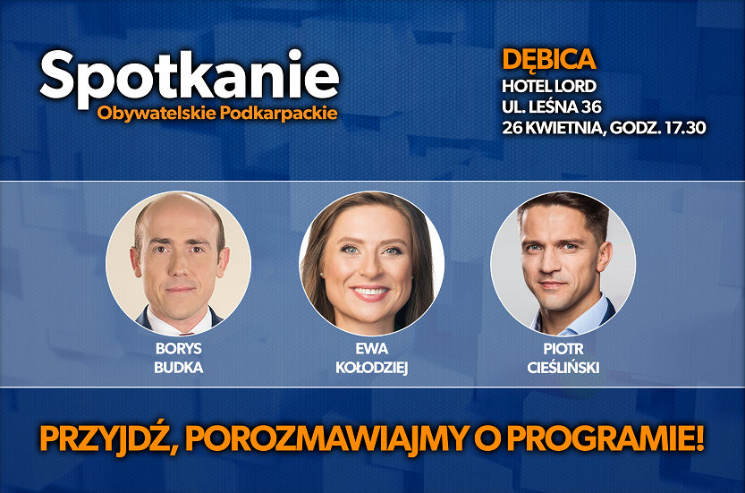 Borys Budka na Spotkaniu Obywatelskim w Dębicy