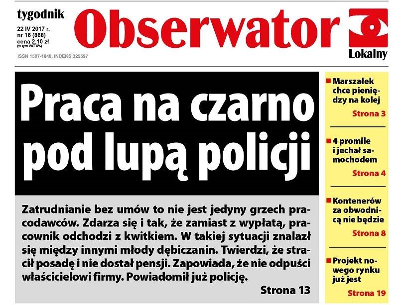 W najnowszym Obserwatorze Lokalnym