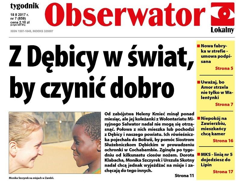W najnowszym Obserwatorze Lokalnym