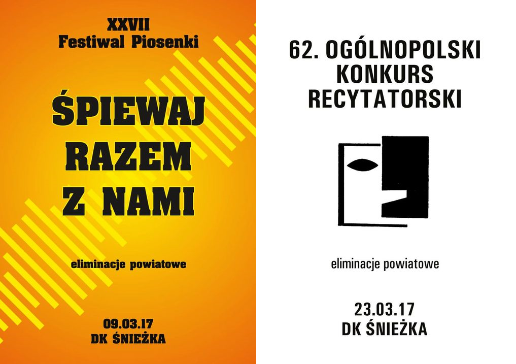 Śpiewaj albo recytuj - zgłoś się do eliminacji powiatowych w Śnieżce