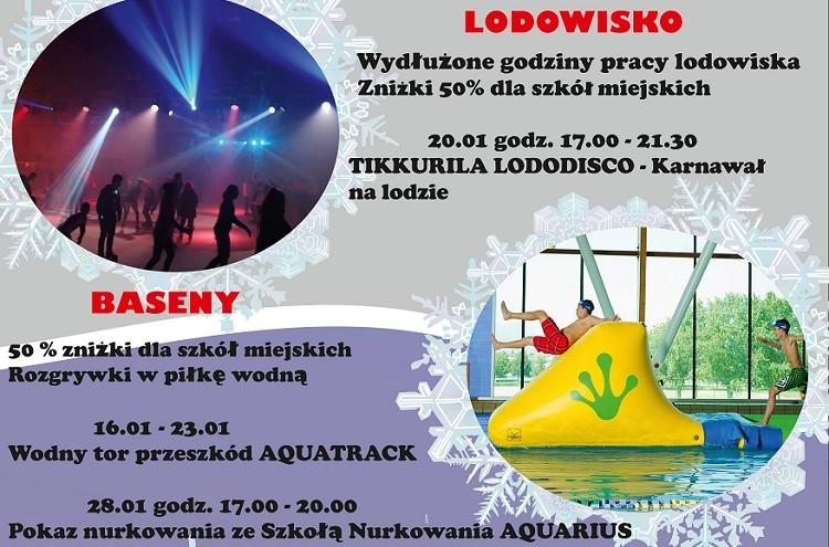 Ferie: na basen i lodowisko nawet 50% zniżki