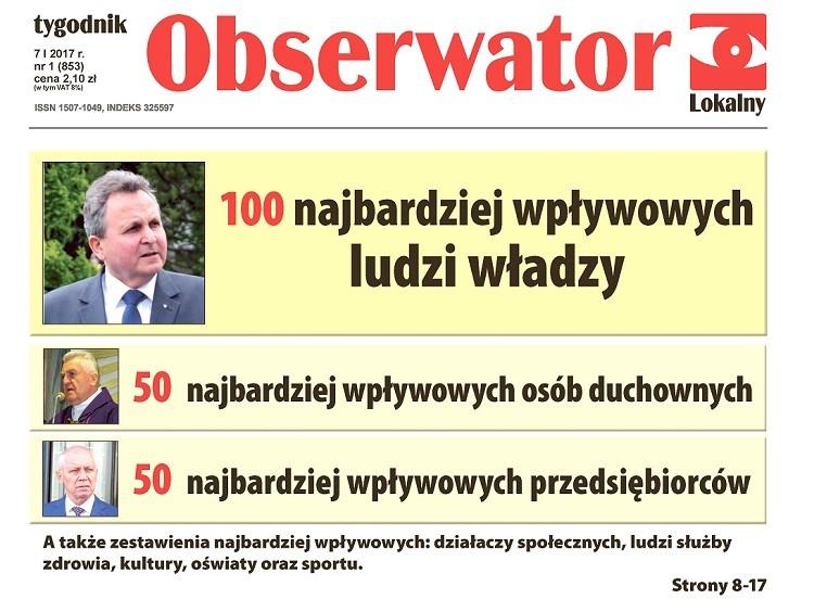 W najnowszym Obserwatorze Lokalnym rankingi najbardziej wpływowych osób powiatu