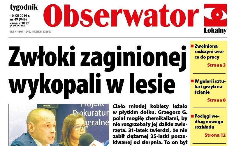 W najnowszym Obserwatorze Lokalnym