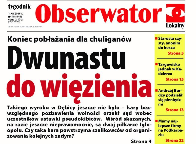 W najnowszym Obserwatorze Lokalnym