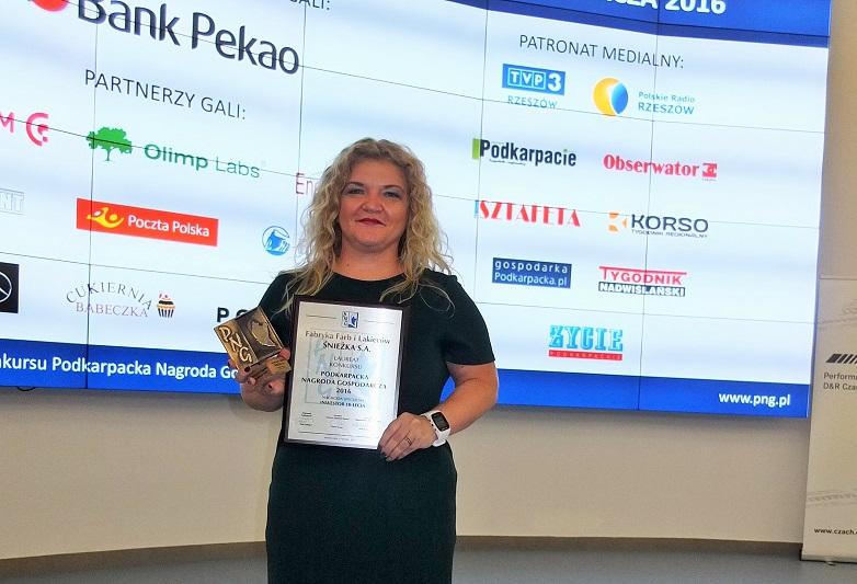 Podkarpacka Nagroda Gospodarcza - Śnieżka inwestorem 10-lecia