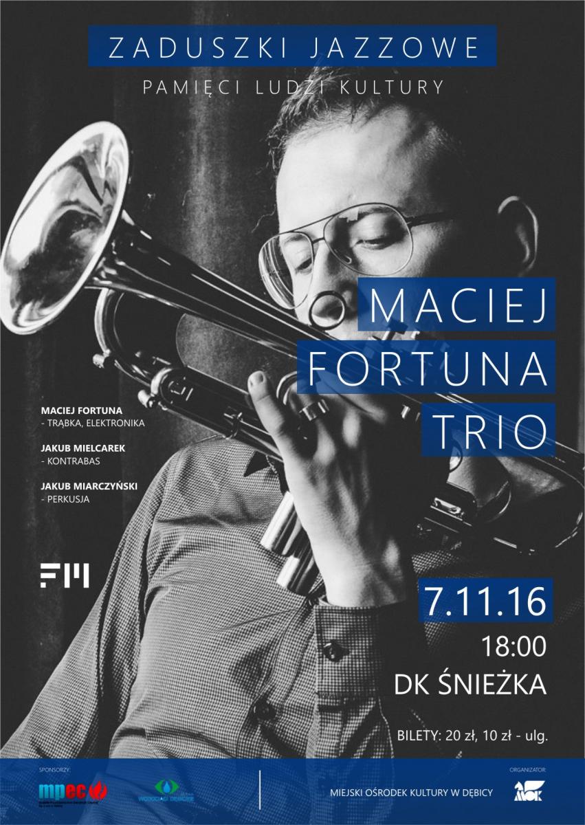 Zaduszki Jazzowe - w tym roku Maciej Fortuna Trio