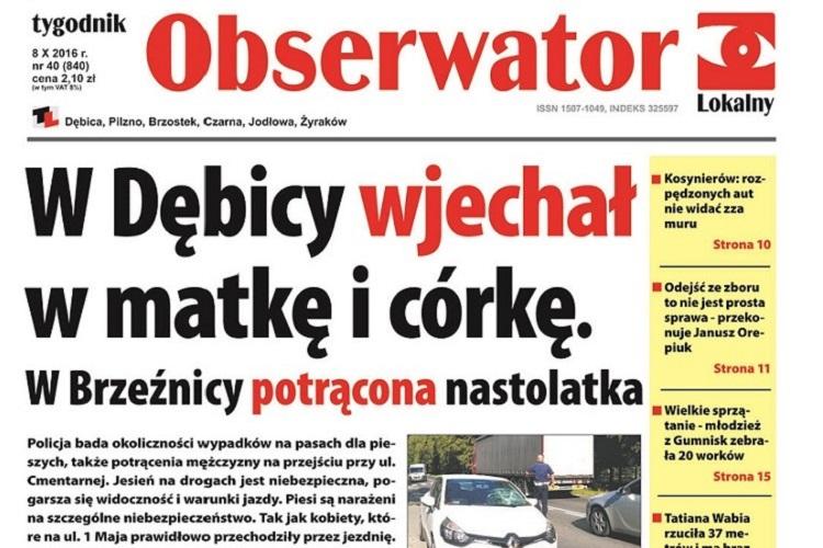 W najnowszym Obserwatorze Lokalnym