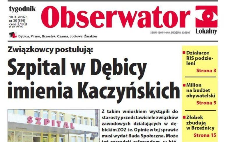 Już jest najnowszy numer Obserwatora Lokalnego