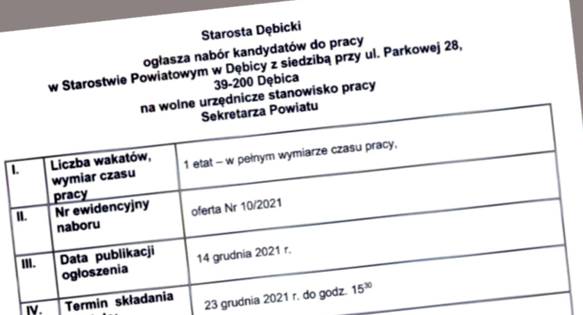 Sekretarza nadal nie ma. Powiat czeka na kandydatów